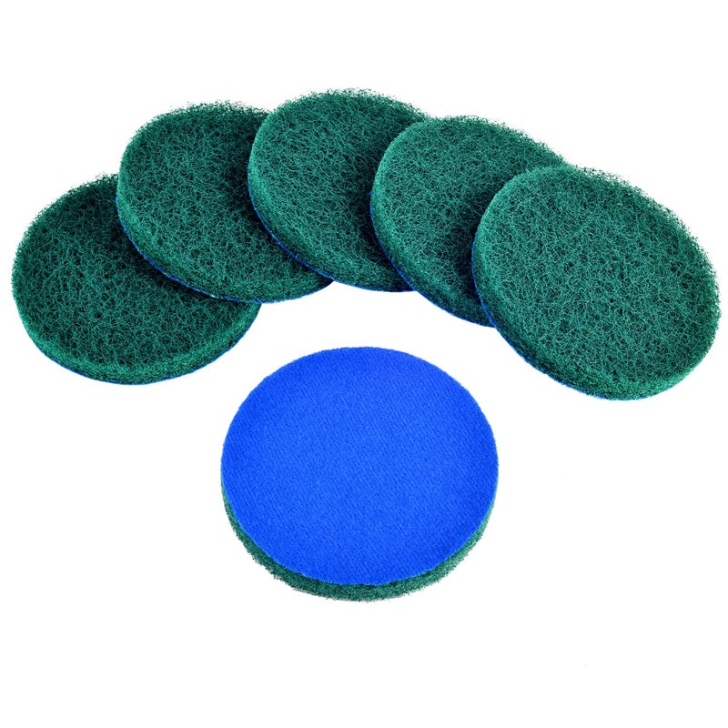 Kichwit 6-Pack Replacement Scrub Pads, Super Abrasive, Green (5 Inch) - Image 1